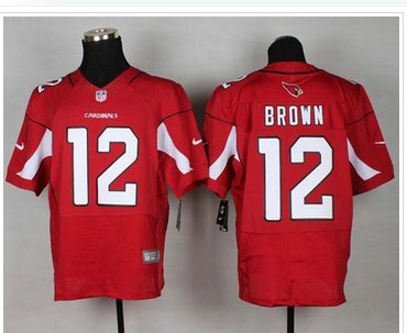 NEW Arizona Cardinals #12 John Brown Red Team Color NFL Elite Jersey