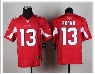 NEW Arizona Cardinals #13 Jaron Brown Red Team Color NFL Elite Jersey