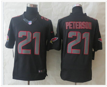 New Arizona Cardicals #21 Patrick Peterson Impact Limited Black Jerseys
