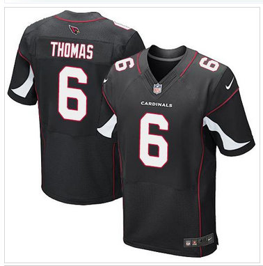 NEW Cardinals #6 Logan Thomas Black Alternate Men's Stitched NFL Elite Jersey