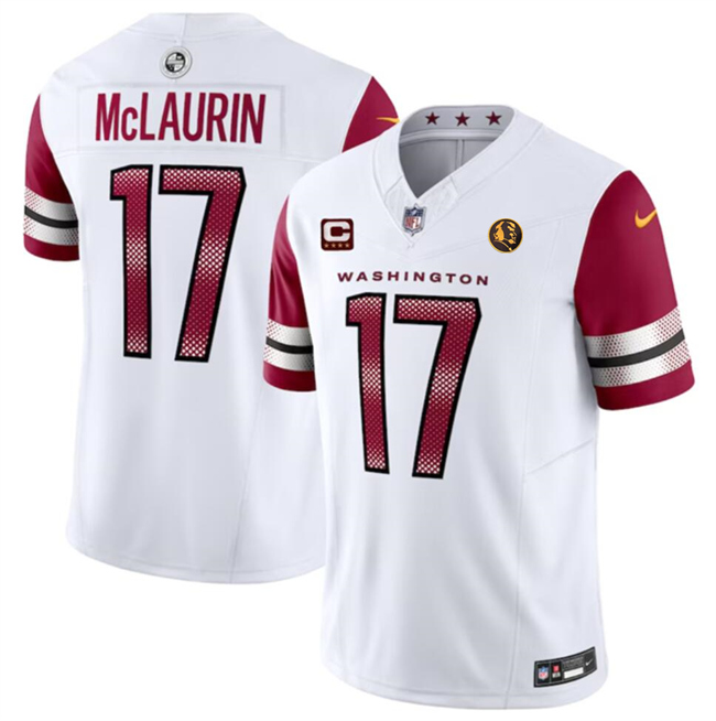 Men's Washington Commanders #17 Terry McLaurin 2023 F.U.S.E. With John Madden Patch Vapor Limited Stitched Football Jersey Men's Washington Commanders #17 Terry McLaurin 2023 F.U.S.E. With John Madden Patch Vapor Limited Stitched Football Jersey