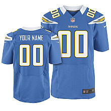 Nike San Diego Chargers Customized Elite Light Blue Jerseys