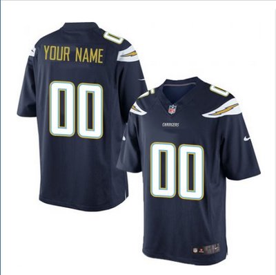 Men's Nike San Diego Chargers Customized Limited Navy Blue Team Color NFL Jersey