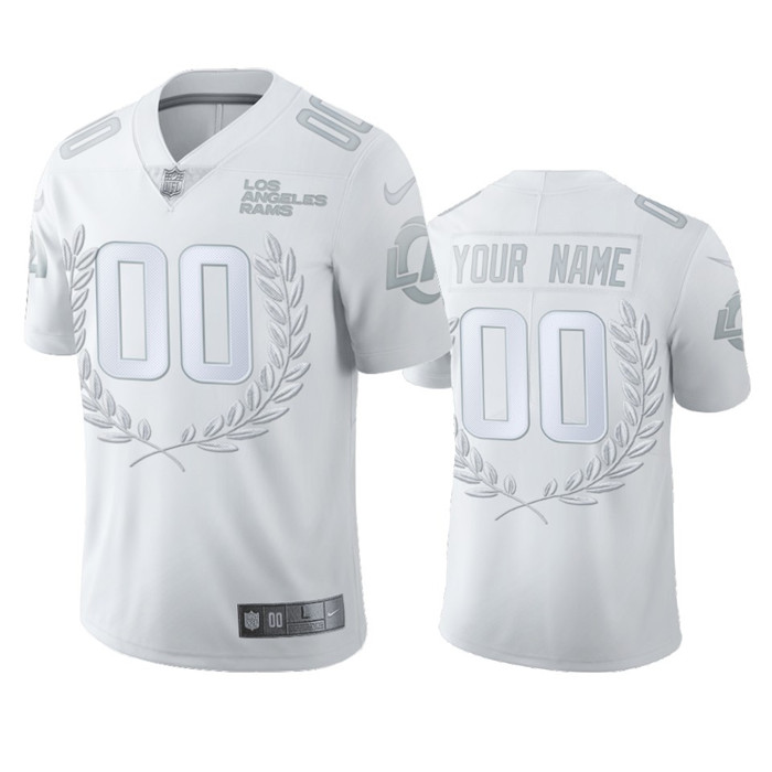 Los Angeles Rams Custom Men''s Nike Platinum NFL MVP Limited Edition Jersey Los Angeles Rams Custom Men''s Nike Platinum NFL MVP Limited Edition Jersey