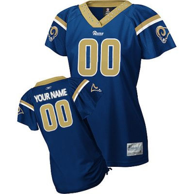 women Customized Los Angeles Rams Jersey Field Flirt Fashion Football Jersey