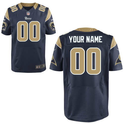 Men's Nike Los Angeles Rams Customized Elite Team Color Jerseys