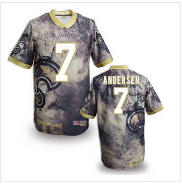 New Orleans Saints #7 Morten Andersen Stitched NFL Elite Fanatical Version Jersey (7)