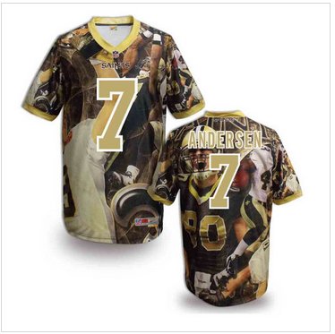 New Orleans Saints #7 Morten Andersen Stitched NFL Elite Fanatical Version Jersey (5)