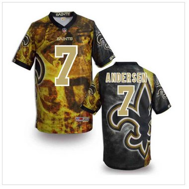 New Orleans Saints #7 Morten Andersen Stitched NFL Elite Fanatical Version Jersey (4)