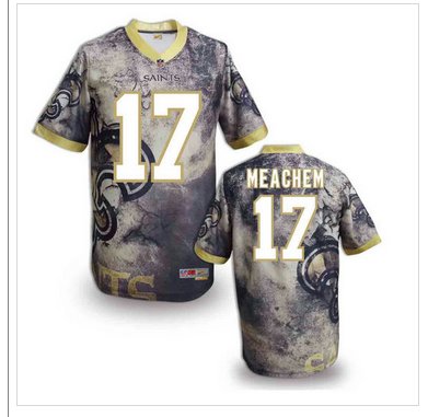 New Orleans Saints #17 robert meachem Stitched NFL Elite Fanatical Version Jersey (7)