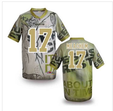 New Orleans Saints #17 robert meachem Stitched NFL Elite Fanatical Version Jersey (2)