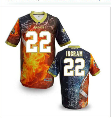 New Orleans Saints #22 Mark Ingram Stitched NFL Elite Fanatical Version Jersey (6)