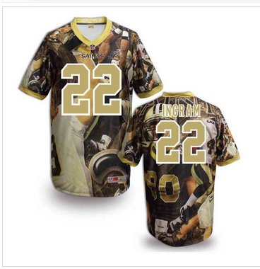 New Orleans Saints #22 Mark Ingram Stitched NFL Elite Fanatical Version Jersey (5)