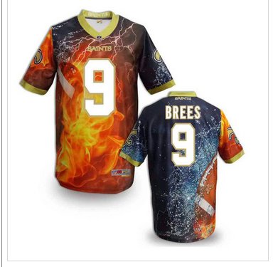 New Orleans Saints #9 Drew Brees Stitched NFL Elite Fanatical Version Jersey (6)