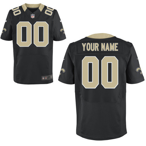 Men's Nike New Orleans Saints Customized Elite Team Color Jerseys