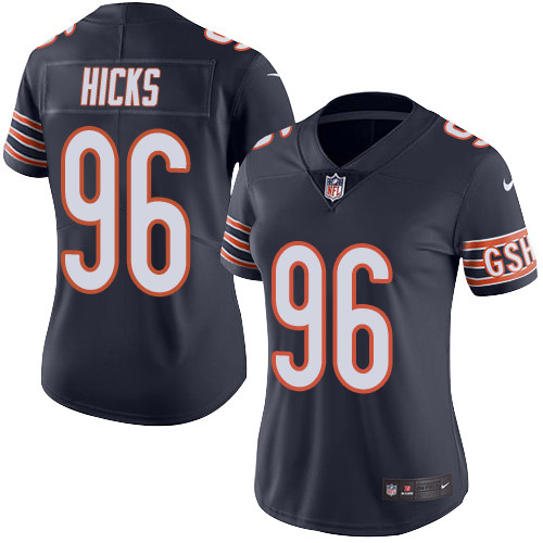 Nike Bears #96 Akiem Hicks Navy Blue Team Color Women's Stitched NFL Vapor Untouchable Limited Jersey Nike Bears #96 Akiem Hicks Navy Blue Team Color Women's Stitched NFL Vapor Untouchable Limited Jersey