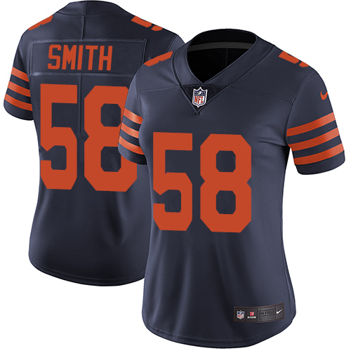 Nike Bears #58 Roquan Smith Navy Blue Alternate Women's Stitched NFL Vapor Untouchable Limited Jersey Nike Bears #58 Roquan Smith Navy Blue Alternate Women's Stitched NFL Vapor Untouchable Limited Jersey