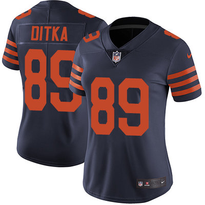 Nike Bears #89 Mike Ditka Navy Blue Alternate Women's Stitched NFL Vapor Untouchable Limited Jersey Nike Bears #89 Mike Ditka Navy Blue Alternate Women's Stitched NFL Vapor Untouchable Limited Jersey