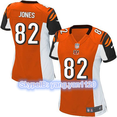 Nike Bengals #82 Marvin Jones Orange Alternate Women's Stitched NFL Elite Jersey