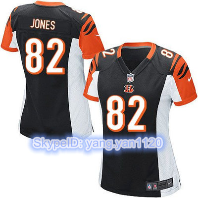 Nike Bengals #82 Marvin Jones Black Team Color Women's Stitched NFL Elite Jersey Nike Bengals #82 Marvin Jones Black Team Color Women's Stitched NFL Elite Jersey
