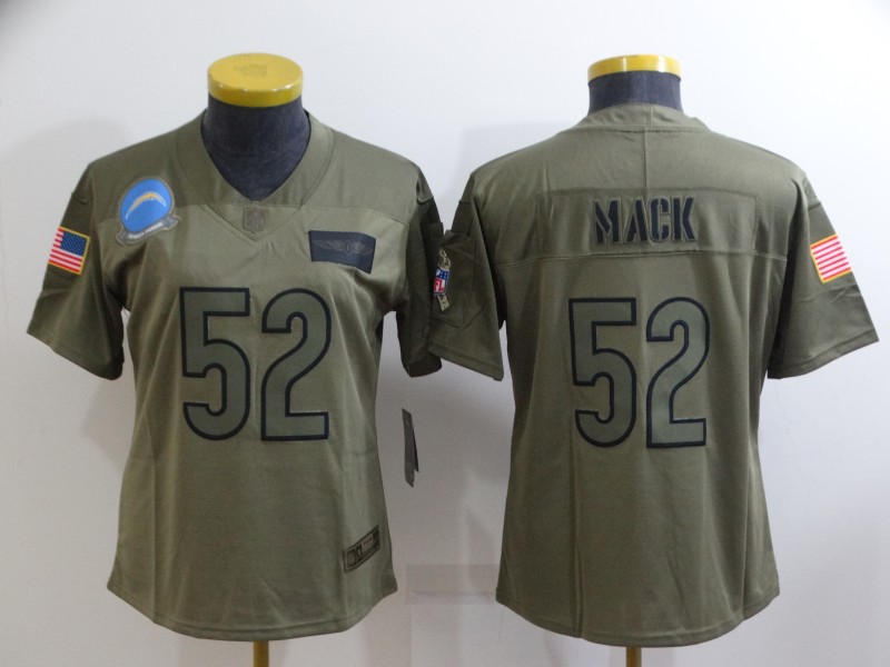 Women's Los Angeles Chargers #52 Khalil Mack Camo Salute To Service Limited Stitched Jersey(Run Small) Women's Los Angeles Chargers #52 Khalil Mack Camo Salute To Service Limited Stitched Jersey(Run Small)