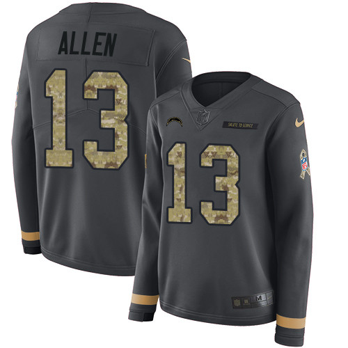 Nike Chargers #13 Keenan Allen Anthracite Salute to Service