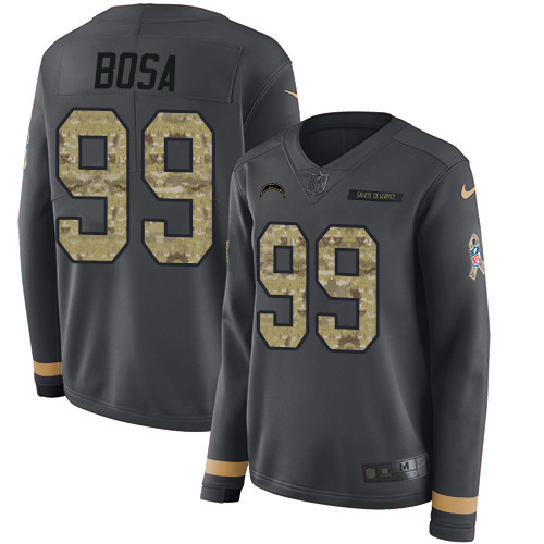 Nike Chargers #99 Joey Bosa Anthracite Salute to Service