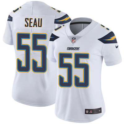 Nike Chargers #55 Junior Seau White Women's Stitched NFL Vapor Untouchable Limited Jersey Nike Chargers #55 Junior Seau White Women's Stitched NFL Vapor Untouchable Limited Jersey