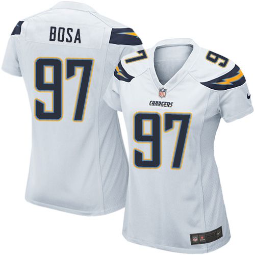 Nike Chargers #97 Joey Bosa White Women's Stitched NFL Elite Jersey