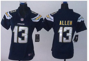 Women's New Chargers #13 Keenan Allen Navy Blue Team Color NFL New Limited Jersey