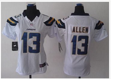 Women's New Chargers #13 Keenan Allen White NFL Limited Jersey