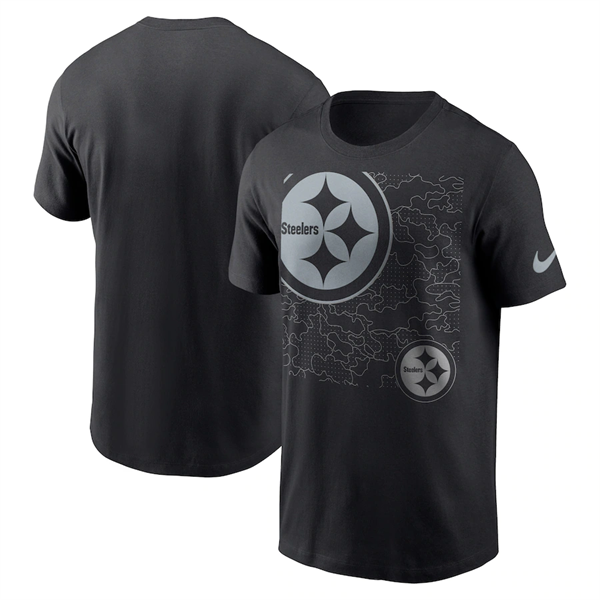 Men's Pittsburgh Steelers Black T-Shirt Men's Pittsburgh Steelers Black T-Shirt