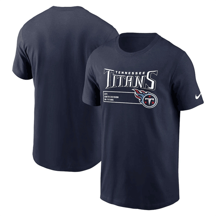 Men's Tennessee Titans Navy Division Essential T-Shirt Men's Tennessee Titans Navy Division Essential T-Shirt