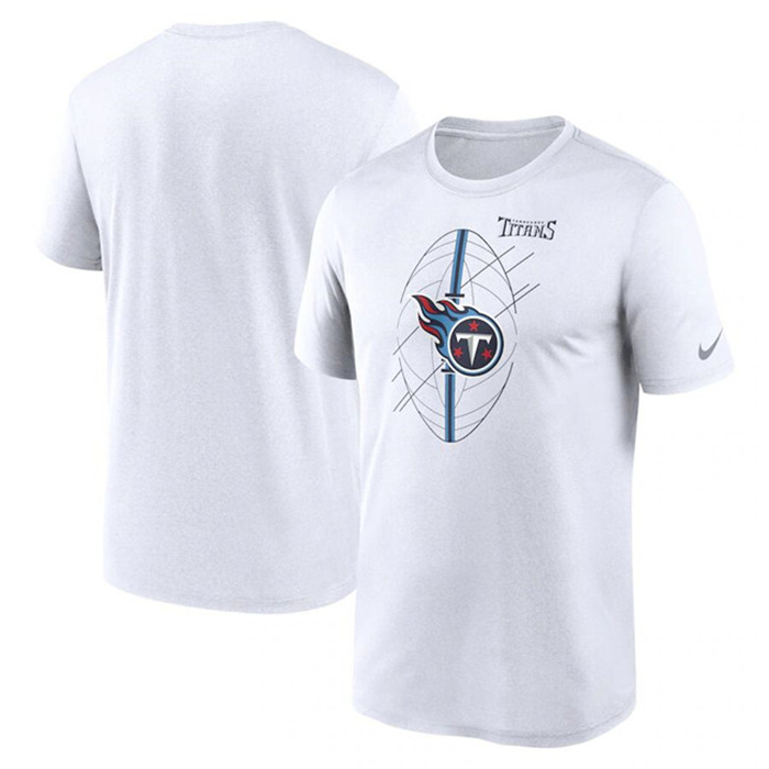 Men's Tennessee Titans White Legend Icon Performance T-Shirt Men's Tennessee Titans White Legend Icon Performance T-Shirt