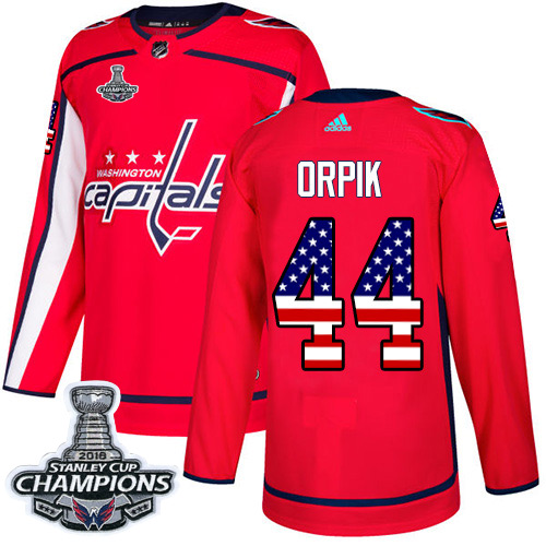Adidas Capitals #44 Brooks Orpik Red Home Authentic USA Flag Stanley Cup Final Champions Stitched Youth NHL Jersey Adidas Capitals #44 Brooks Orpik Red Home Authentic USA Flag Stanley Cup Final Champions Stitched Youth NHL Jersey