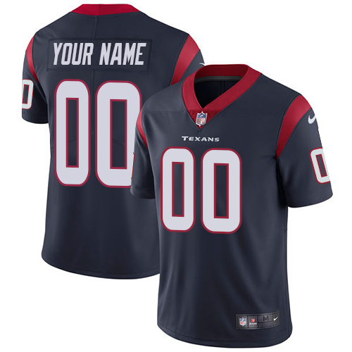 Nike Houston Texans Limited Navy Blue Home Men's Jersey NFL Vapor Untouchable Customized jerseys