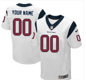 Nike Houston Texans Customized Elite White Jerseys