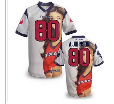 Houston Texans #80 Andre A.Johnson Stitched NFL Elite Fanatical Version Jersey (12)