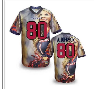 Houston Texans #80 Andre A.Johnson Stitched NFL Elite Fanatical Version Jersey (7)