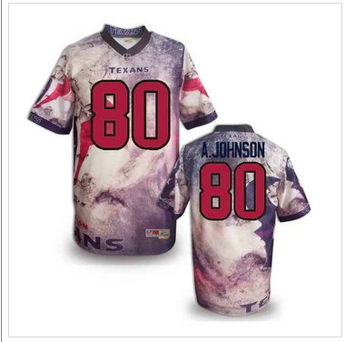 Houston Texans #80 Andre A.Johnson Stitched NFL Elite Fanatical Version Jersey (5)