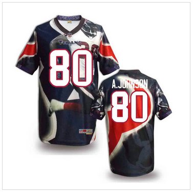 Houston Texans #80 Andre A.Johnson Stitched NFL Elite Fanatical Version Jersey (4)
