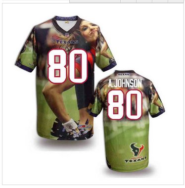 Houston Texans #80 Andre A.Johnson Stitched NFL Elite Fanatical Version Jersey (3)