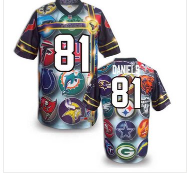 Houston Texans #81 Owen Daniels Stitched NFL Elite Fanatical Version Jersey (10)