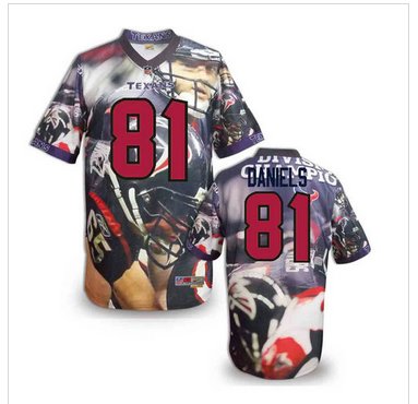 Houston Texans #81 Owen Daniels Stitched NFL Elite Fanatical Version Jersey (9)