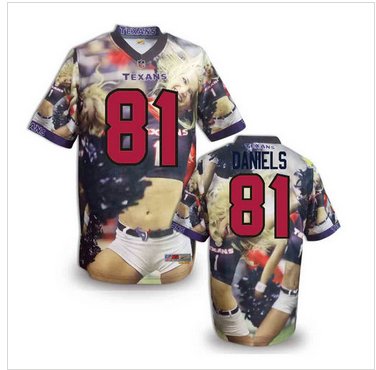 Houston Texans #81 Owen Daniels Stitched NFL Elite Fanatical Version Jersey (8)