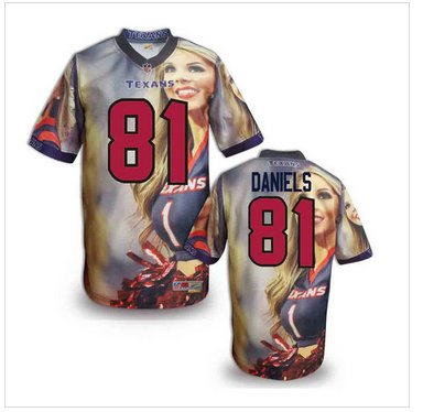 Houston Texans #81 Owen Daniels Stitched NFL Elite Fanatical Version Jersey (7)