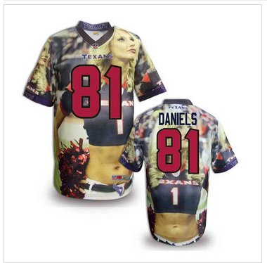 Houston Texans #81 Owen Daniels Stitched NFL Elite Fanatical Version Jersey (6)