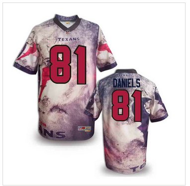Houston Texans #81 Owen Daniels Stitched NFL Elite Fanatical Version Jersey (5)