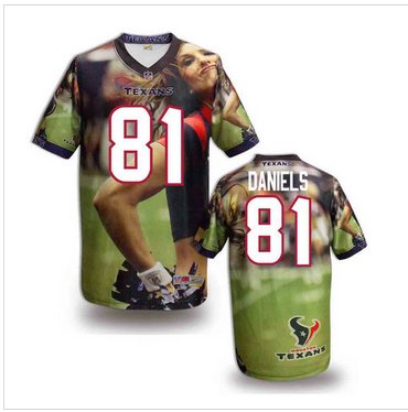 Houston Texans #81 Owen Daniels Stitched NFL Elite Fanatical Version Jersey (3)
