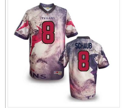 Houston Texans # 8 Schaub Stitched NFL Elite Fanatical Version Jersey (5)